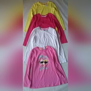 Colorful Girls Long Sleeve Shirts Set Size 10/12